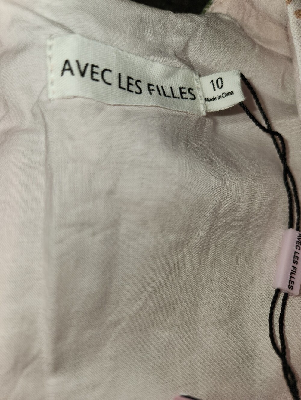 NWT Avec Les Filles Fit & Flare Linen Blend Maxi Dress Size 10 Tulip Tapestry - Picture 10 of 14